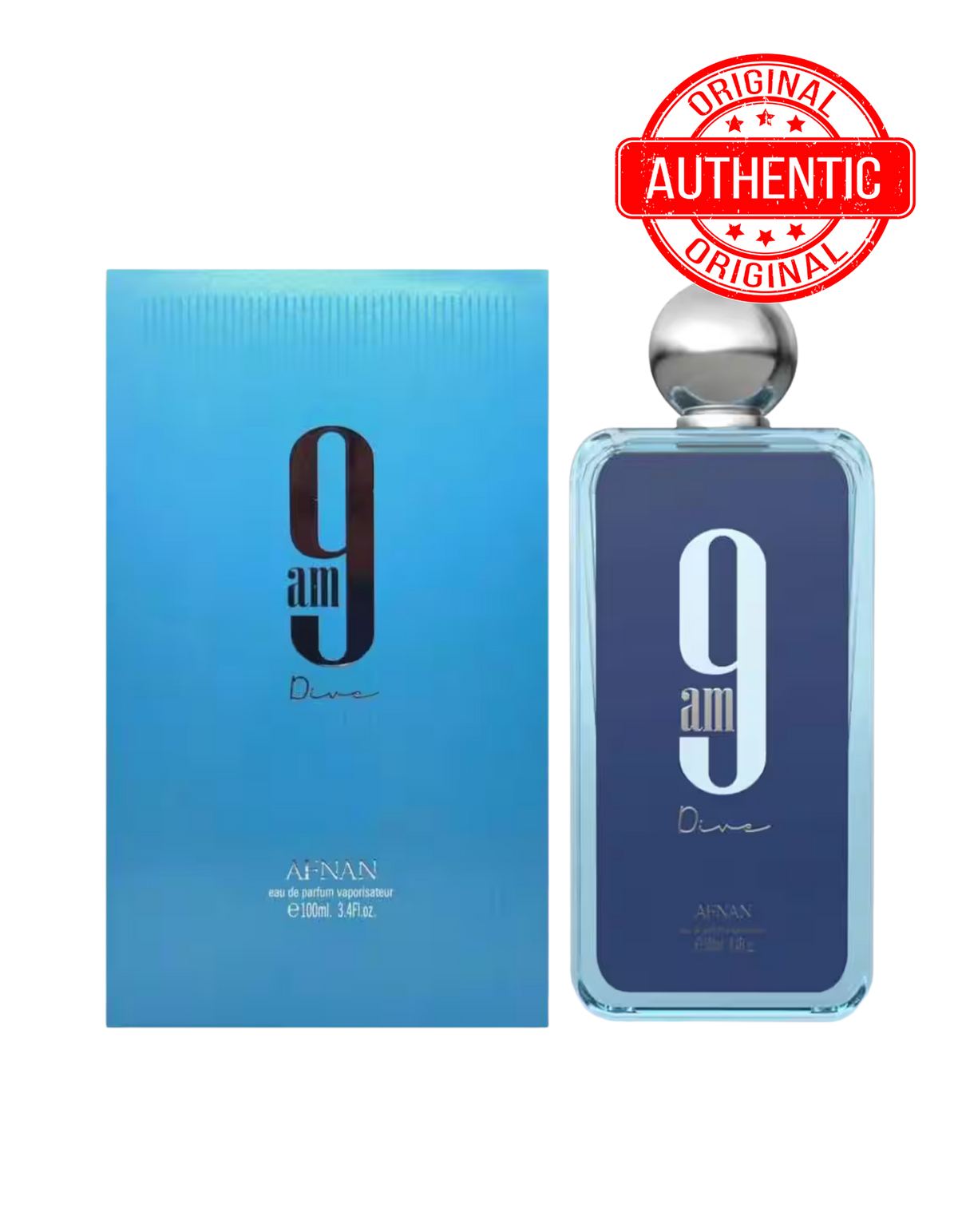 9 AM Dive 3.4 Oz EDP Unisex | Perfume Acuático Fresco Premium