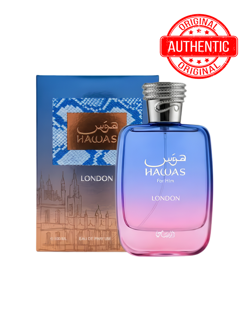 Hawas London 3.4 Oz EDP Para Hombre | Perfume Acuático Premium