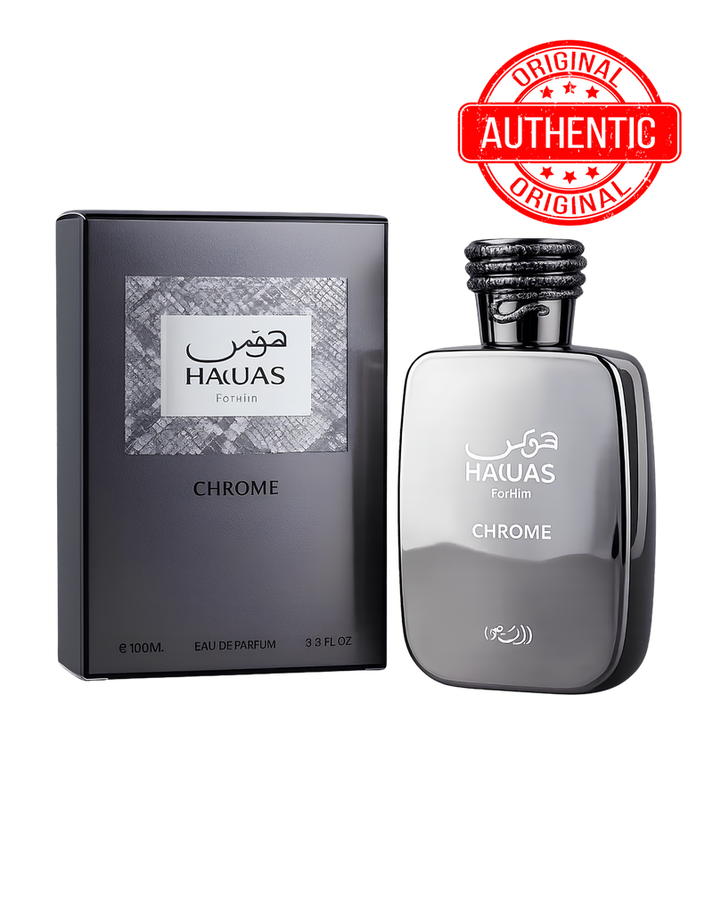 Hawas Chrome EDP 100ml | Fragancia Masculina Fresca
