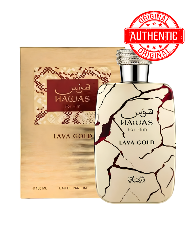Hawas Lava Gold EDP 100ml | Fragancia Masculina Premium