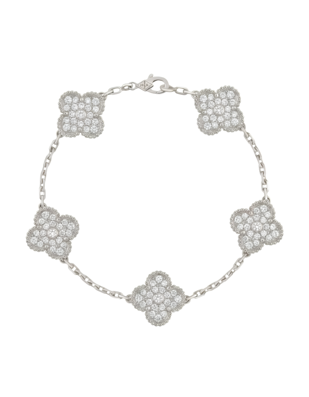 Pulso Tipo VCA Plata & Diamante