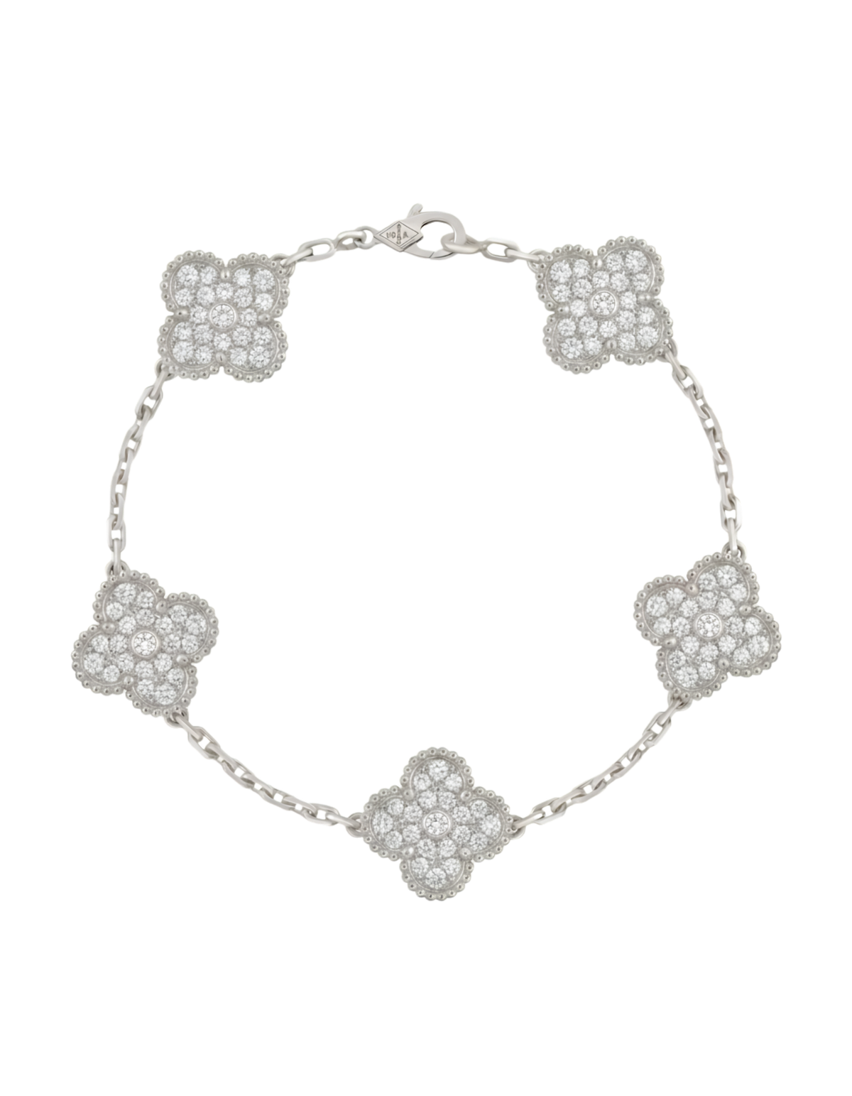 Pulso Tipo VCA Plata & Diamante