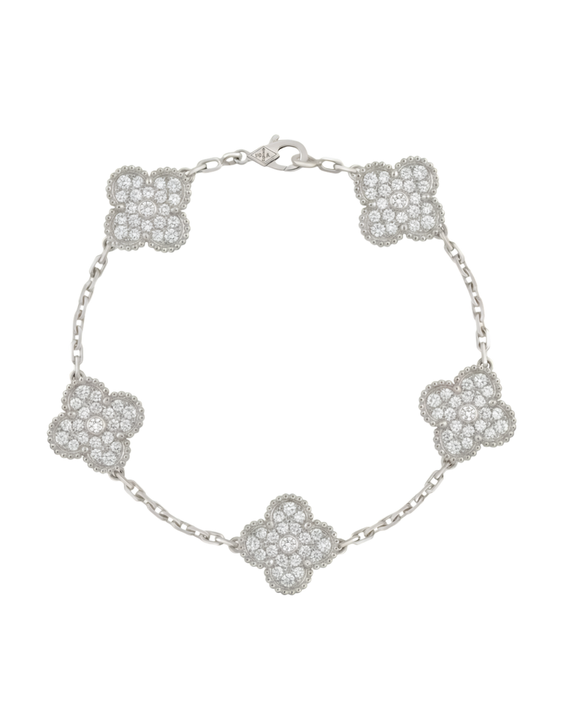 Pulso Tipo VCA Plata & Diamante
