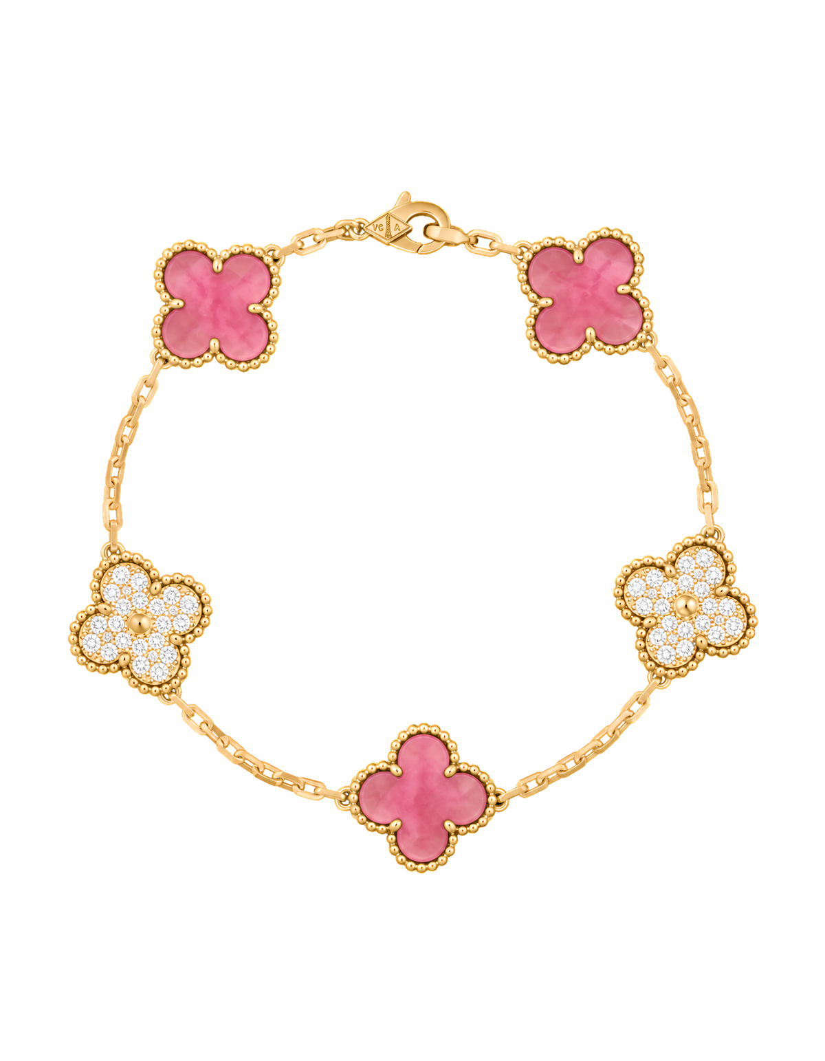 Pulso VCA Diamante Rosa Oro/Rosa