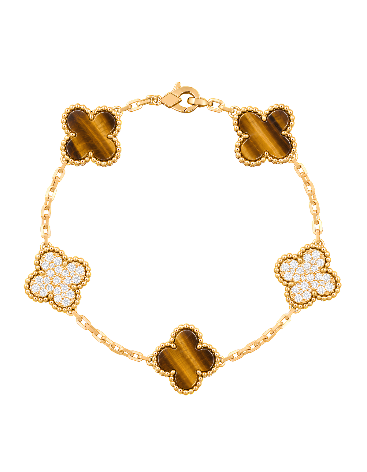 Pulso VCA Ojo de tigre diamante