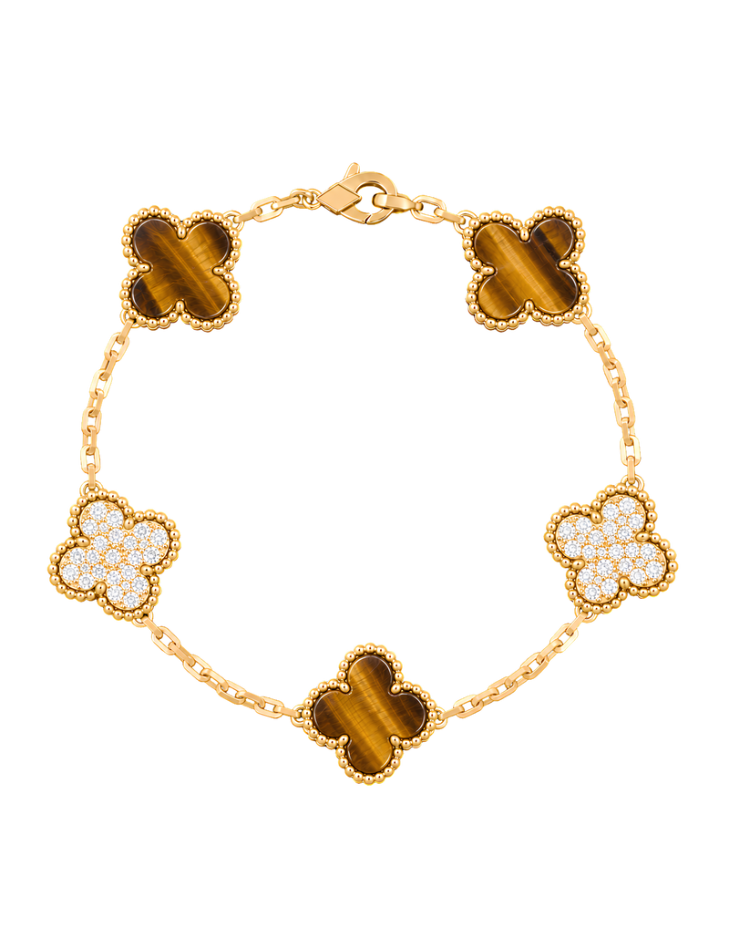 Pulso VCA Ojo de tigre diamante