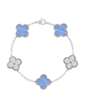 Pulso VCA Plata diamante azul