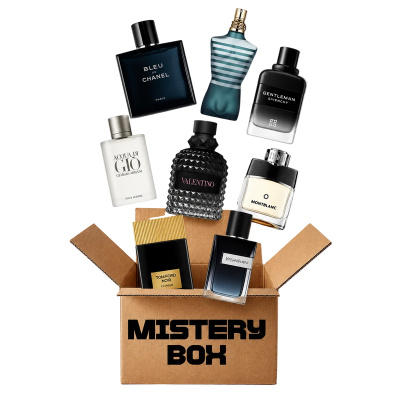 Mystery Box Fragancias Premium (10 pz) — Caja con Detalle