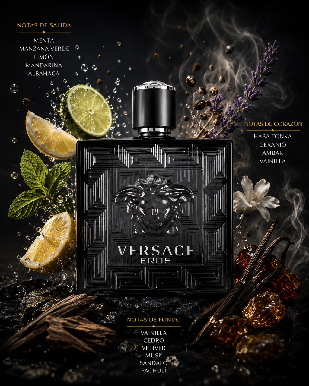 Eros Black Eau de Parfum 200 ml