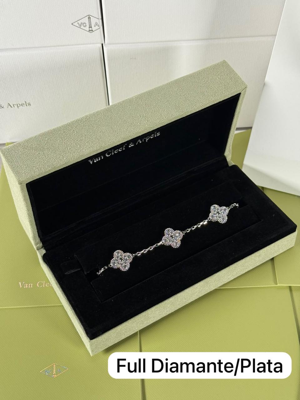 Pulso Tipo VCA Plata & Diamante
